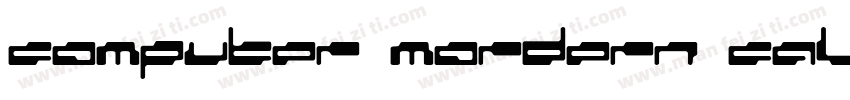 computer mordern calligraphic字体转换